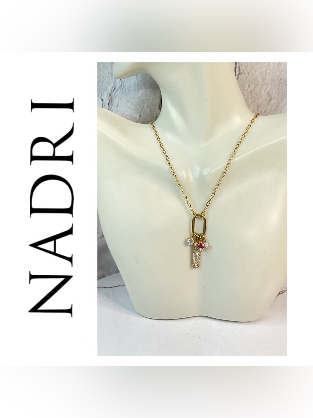 🌟🌟 Nadri Gold Plated Charm Necklace